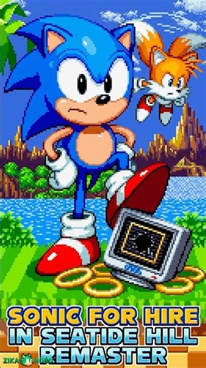SONIC FOR HIRE IN SEATIDE HILL REMASTER ► Sonic Mania Mods ► Gameplay #sonicmaniamods