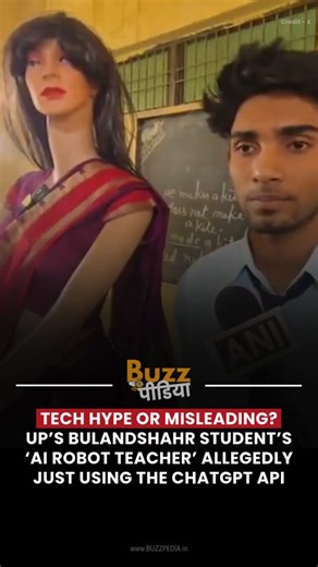 BuzzPedia on Instagram: "Tech Hype or Misleading? Dummy With ChatGPT Audio Presented as Robot ➠ A video from India has gone viral after a mannequin dressed in a saree, allegedly fitted with a Bluetooth speaker connected to ChatGPT, was showcased as a “revolutionary robot.” The dummy reportedly has no sensors, movement, or actual AI capabilities, yet was promoted as a major tech breakthrough. ➠ Social media users criticised the presentation, calling it misleading and saying such “jugaad innovatio