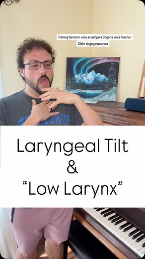 ᴊᴏʀᴅᴀɴ ꜱᴄʜʀᴇɪɴᴇʀ, ᴛᴇɴᴏʀ on Instagram: "Opera Singers & the Low Larynx Obsession In most cases, you don’t need to shove the larynx to its lowest depth to have your most balanced Operatic sound. LBR describes it as a “suspended larynx” and that is what feels best in my instrument. When Opera Singers obsess over getting a “low larynx” you put yourself at risk for rigidity… vibrato can widen, breath pressure inconsistency, difficulty with a balanced onset and release, stiffness in the coloratura, et