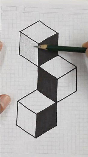 ✅ Dibujos 3D - Como Dibujar CUBOS en 3D Fácil - 3D Drawing