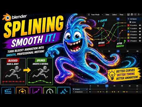 Blender Splining Tutorial | Smooth Animation for Beginners