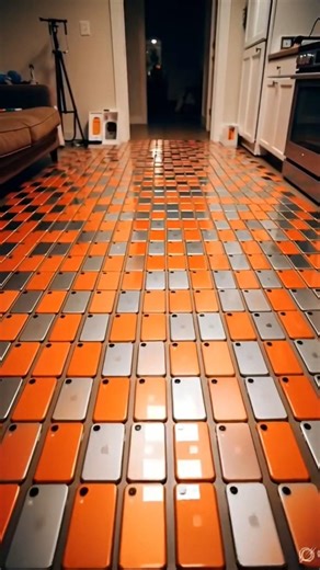 1000 iPhones Turned Into a Crazy Floor 🤯📱 #Shorts