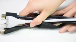 10ft - 1/2 inch Cord Protector Cable Sleeve Split Wire Loom Tubing for Power Cord Audio USB Cable, Cord Sleeve Cable Management for TV Computer, Cord Protectors from Pets Chewing, Black