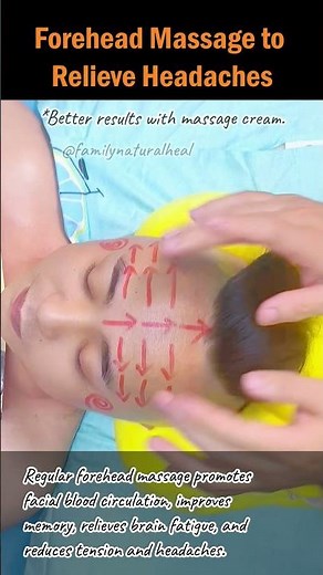 Forehead Massage to Relieve Headaches #foreheadmassage #headachealleviation #stressrelief