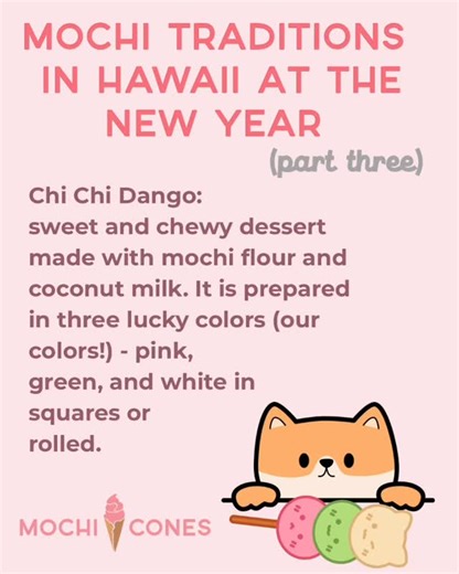 Mochi Cones🍦🫧💕 on Instagram: "Part 3! Chi chi dango is sweet and my favorite mochi treat! #mochi #icecream #softserve @mochi.cones"