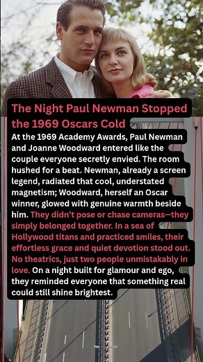 The Night Paul Newman Stopped the 1969 Oscars Cold