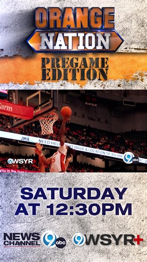 Catch Orange Nation: Pregame Edition before SU takes on UNC Saturday at 12:30 pm. Steve Infanti and Mario Sacco will be live at the dome. The game can be seen at 1 pm on NewsChannel 9. | NewsChannel 9