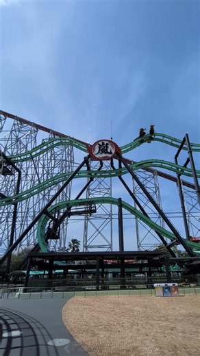 【嵐】その名前の通り暴れまわるコースター【#ナガシマスパーランド】#ジェットコースター #rollercoaster