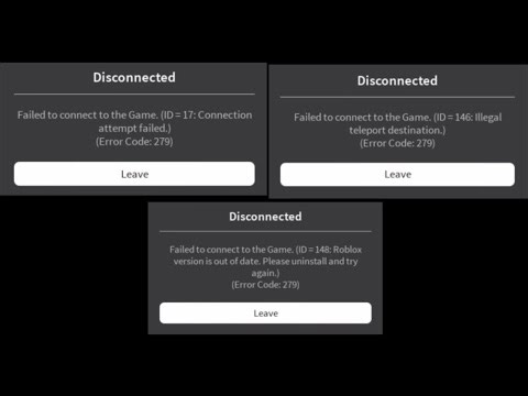 [SOLVED] Roblox Error Code 279