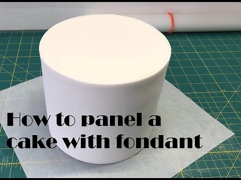 How to panel a cake with fondant