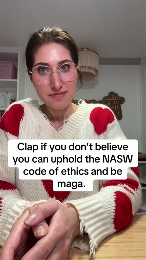 Being a social worker isn’t just a job — it’s a commitment to the dignity and worth of every person. Our code of ethics calls us to challenge injustice, protect vulnerable communities, affirm LGBTQ lives, defend immigrants, advocate for access to healthcare, and stand against discrimination in all forms. We don’t get to pick and choose which groups deserve safety, rights, or compassion. When political agendas promote exclusion, roll back protections, or target marginalized communities, that’s no