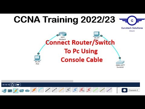 How to Connect Router with Console cable | Connect Switch with Console cable on Packet Tracer
