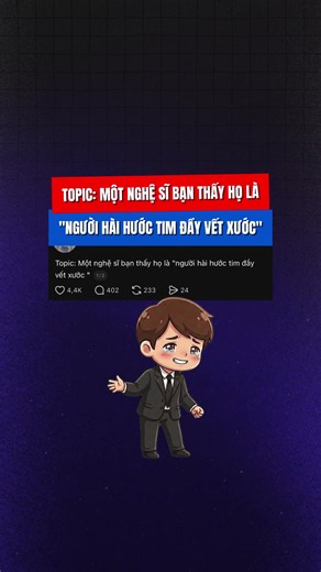 Topic: Nghệ Sĩ “Người hài hước tim đầy vết xước” #nghesi #vietnam #threads #topic #atsh