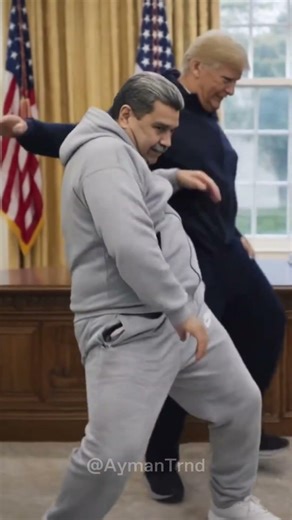 Trump vs Maduro dance battle you didn't expect #funny #shorts #trending