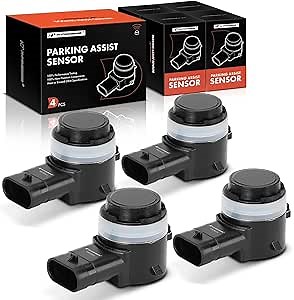 A-Premium 4-PC Reverse Backup Parking Assist Sensor Compatible with Ram & Jeep Models - 1500 2019-2022, 2500, 3500, 2019-2023, 4500, 5500, 2018-2022, Wrangler, Gladiator, 2020-2023