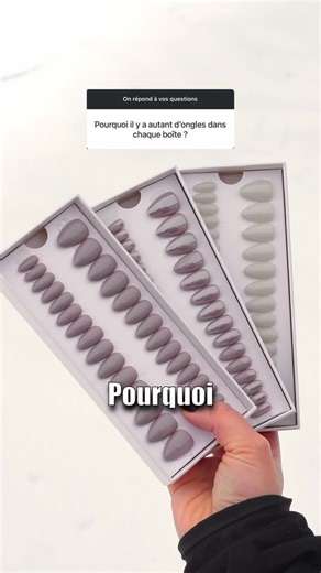 Oya Nails on Instagram: "💡 Pourquoi 30 à 32 ongles dans chaque boîte ? Tu ne connais pas encore les Oya Nails, des ongles RÉUTILISABLES ? Parce que chaque doigt est unique ! Petits, larges, plats ou courbés… on a la taille et la forme parfaite pour un résultat naturel. 👉 Astuce pour les ongles trop courbés : prends un verre d’eau chaude et plaque la capsule contre le verre. Elle va se ramollir et se détendre Même si tu en perds un, on a la solution pour le remplacer 🦢🎀 — 💡 Why 30–32 nails i