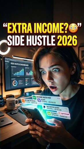 Side Hustles That Are Growing in 2026 😳 #sidehustle #makemoney #onlineincome