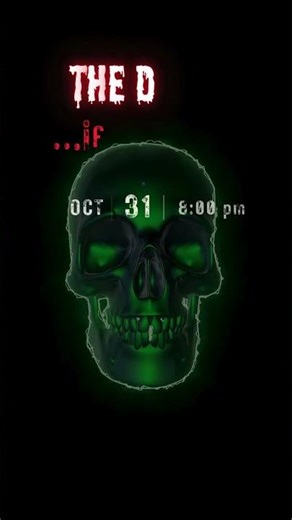 Skull Halloween Party Invitation Animated Wicked Party Video Invite Gothic Horror Halloween Invite