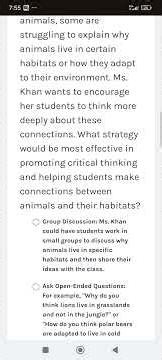 Hots module 2, 2.4(b) activity Strategies to spark critical thinking