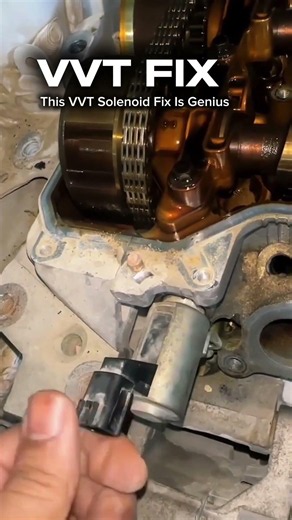 This VVT Solenoid Fix Is Genius #shorts #mechanic #satisfying