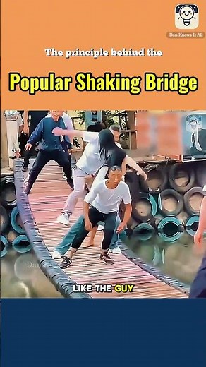 The principle behind the popular shaking bridge