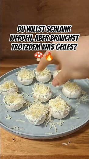 🍄🔥 ABNEHMFREUNDLICHE GEFÜLLTE CHAMPIGNONS (AIRFRYER)