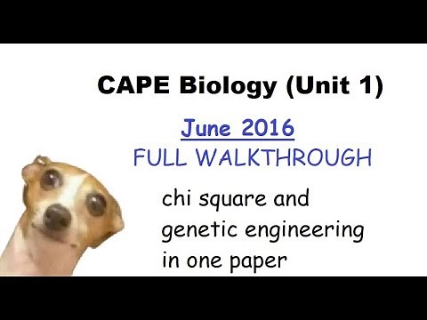 CAPE Biology Unit 1 2016 Paper 2 Full Walkthrough