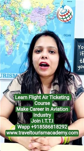 Flight Air Ticketing Course | Career option in travel tourism| Air ticketing course#shorts #job