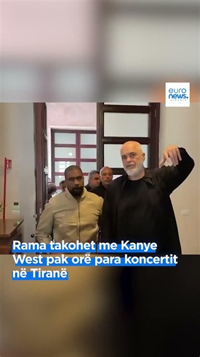 Rama takohet me Kanye West pak orë para koncertit në Tiranë
