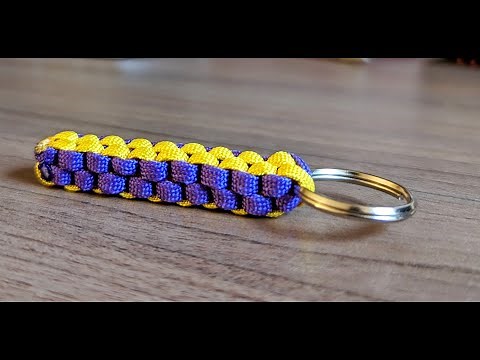 How To Make A Crown Sinnet (Box Knot) Paracord Keychain