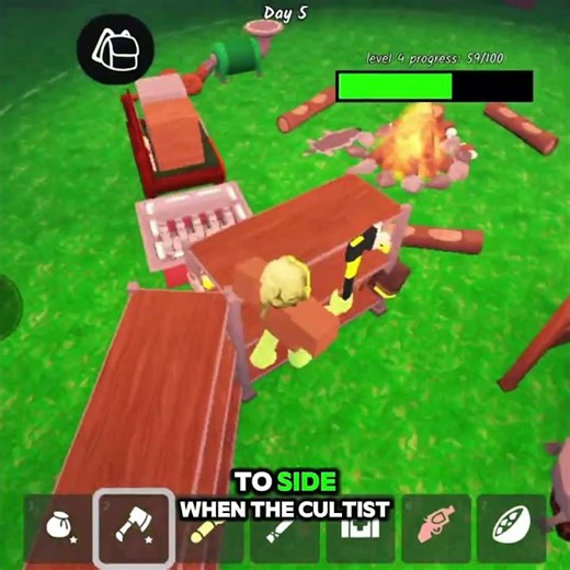 How to beat Cultist!🥷🤛🤯#roblox #99nightsintheforest