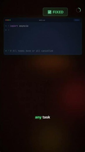 Python's TaskGroup fixes async error hell ⚡