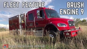 6.5K views · 148 reactions |  Meet Brush Engine 9! Our newest Type 3 engine is designed to handle Colorado’s toughest wildland terrain. In this video, you’ll get a full "walk around"- see what’s on board and how the apparatus helps our crews fight wildfires and protect homes in the wildland-urban interface. #westmetrofirerescue #fleetfeature | West Metro Fire Rescue | Facebook