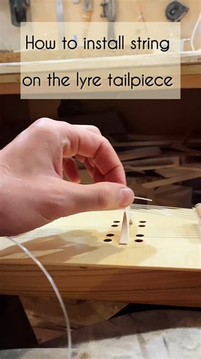 The Crossroads - Musical instruments workshop on Instagram: "How to install strings on the lyre tutorial  On the pegs and tailpiece Acceptable for almost any historical lyre with the same tuning system "