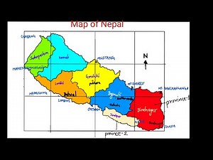 How to draw New Map of Nepal very easily with Seven provinces SEE social studies Map work