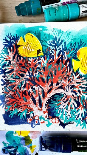 3K views · 25 reactions | Here’s the process Reel of todays Coral...