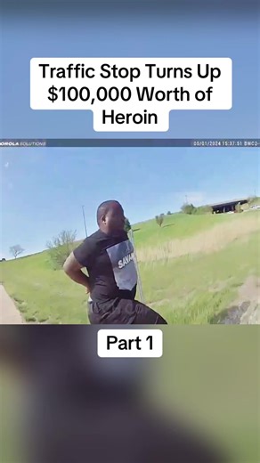 Traffic Stop Turns Up $100,000 Worth of Heroin #cops #copsoftiktok #police #bodycam #crime