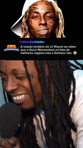 Lil Wayne NÃO ACREDITOU nessa LISTA! 😱#hiphop #rapper #rap #viral #shorts