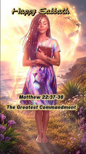 Happy Sabbath | Love the Most High with All Your Heart | Matthew 22:37–38 | Faith Encouragement ~ DD