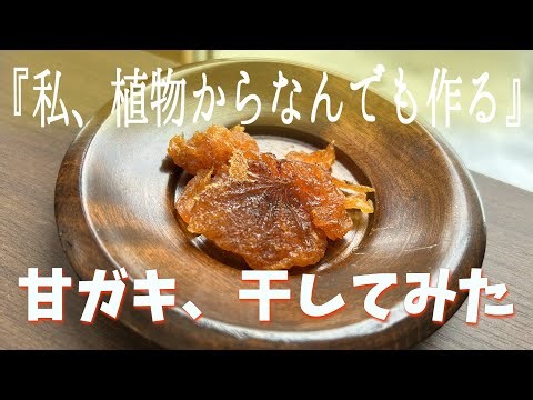 You can make this without using astringent persimmons | Easy, naturally dried persimmons made wit...