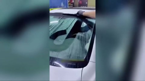 Automotive Oil Film Cleaning Brush 2.0 with Extra Cleaner, 2025 New Upgraded Glass Oil Film Remover Brush for Car, Glass Cleaning Board for Windshield, Hydrophobic Glass Coating for Car