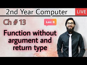 Function without argument and return type
