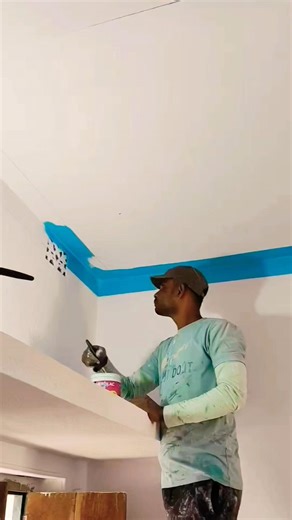 Ceiling end wall borders paint 💐👍✅#shorts #shortsviral #painting #highlights #foryou #viralvideo