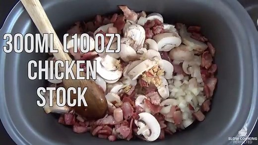 Creamy Slow Cooker Chicken Carbonara