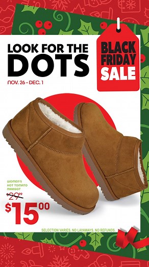 Black Friday is calling. Answer with new boots! Get 50% off select styles starting today. 🔴🖤 #deals #halfoff #BlackFriday https://www.shoeshowmega.com/shoe-show/sale/red-dot-sale | SHOE SHOW