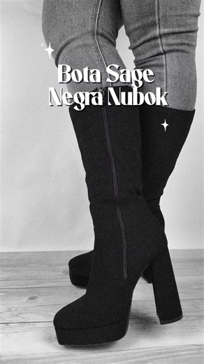 ✨Bota Sage Negra Nubok✨ ✅Bota de caña alta con tacón alto y plataforma. ✅https://www.calzadomarnel.com/products/133022/bota-sage-negra-nubok 🛒 Compra fácil: 👉 WhatsApp: 📱 http://wa.me/50687029669 👉 Web: 🌐 www.calzadomarnel.com 👉 🏬 Visítanos: Gran Centro Comercial del Sur, LOCAL N11 💥 Elige calidad, estilo y comodidad con nosotros. ¡Te esperamos! #ZapatosMarnel #EstiloConPasosFirmes #BotasConEstilo #ZapatosQueInspiran #CaminosConEstilo #ModaEnTusPies #PisadasConPersonalidad #LookConBotas 