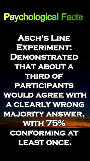 Examples of conformity is powerful #psycholgyfacts #psychology #psychologyfacts #psychologie