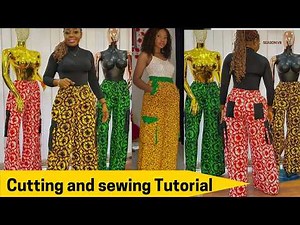 Cut and Sew This Trendy Baggy FEMALE Cargo Pants From Scratch?