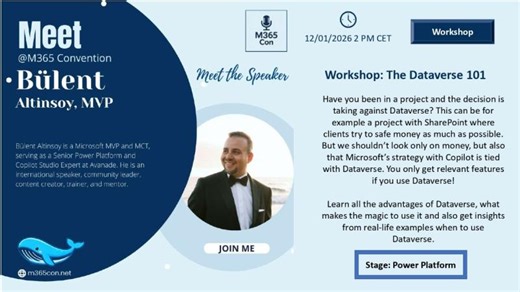 Workshop: The Dataverse 101 (a Talk by Bülent Altinsoy) | DataScience Show