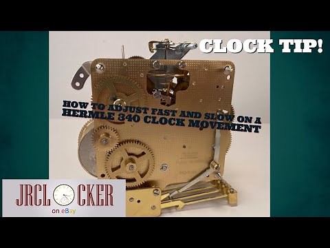 How to adjust fast and slow on a Hermle 340 floating balance movement!